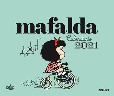 2021 Mafalda calendario caja verde.  7798071448892