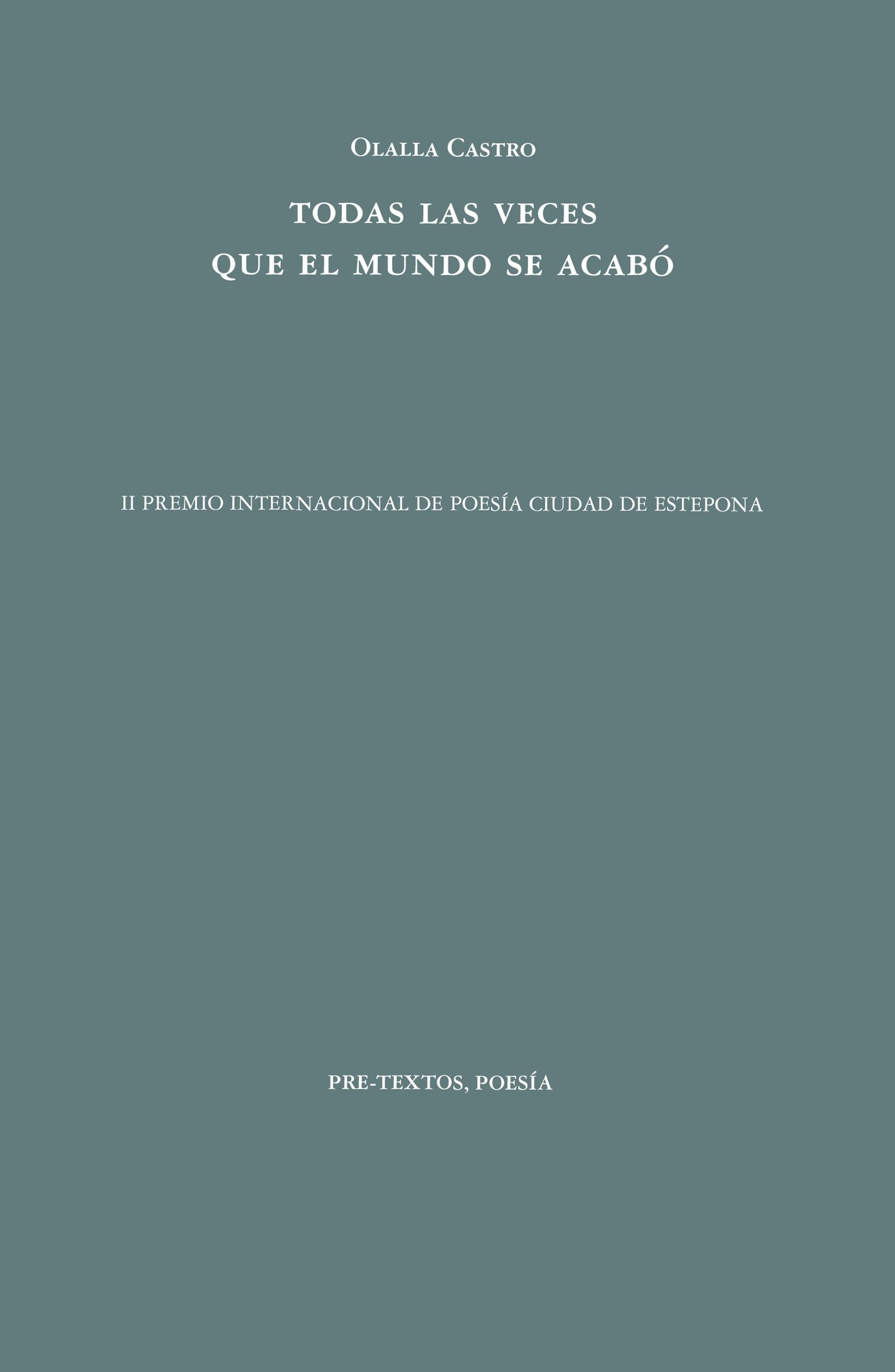 TODAS LAS VECES QUE EL MUNDO SE ACABÓ.  9788418935718