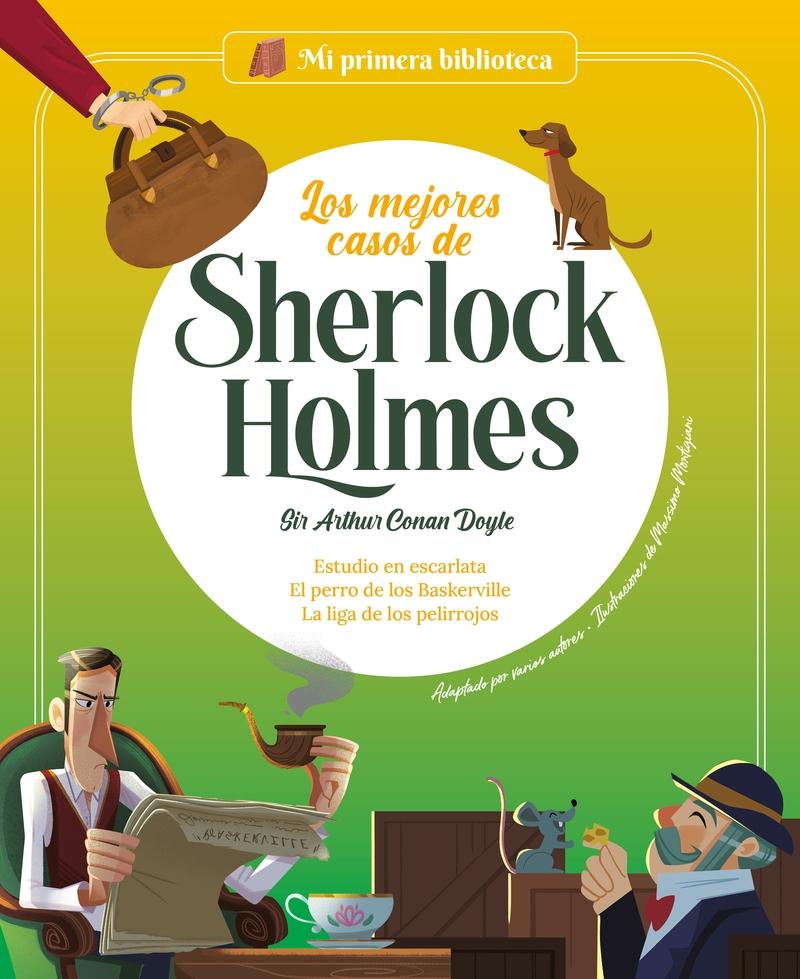 LOS MEJORES CASOS DE SHERLOCK HOLMES "Estudio en escarlata / El perro de los Baskerville / La liga".  9788413612911