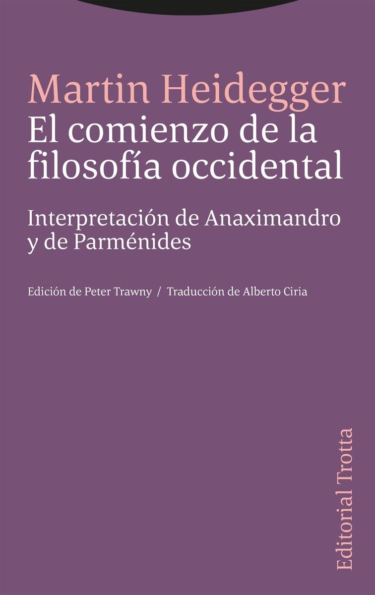 EL COMIENZO DE LA FILOSOFIA OCCIDENTAL.  9788413642093