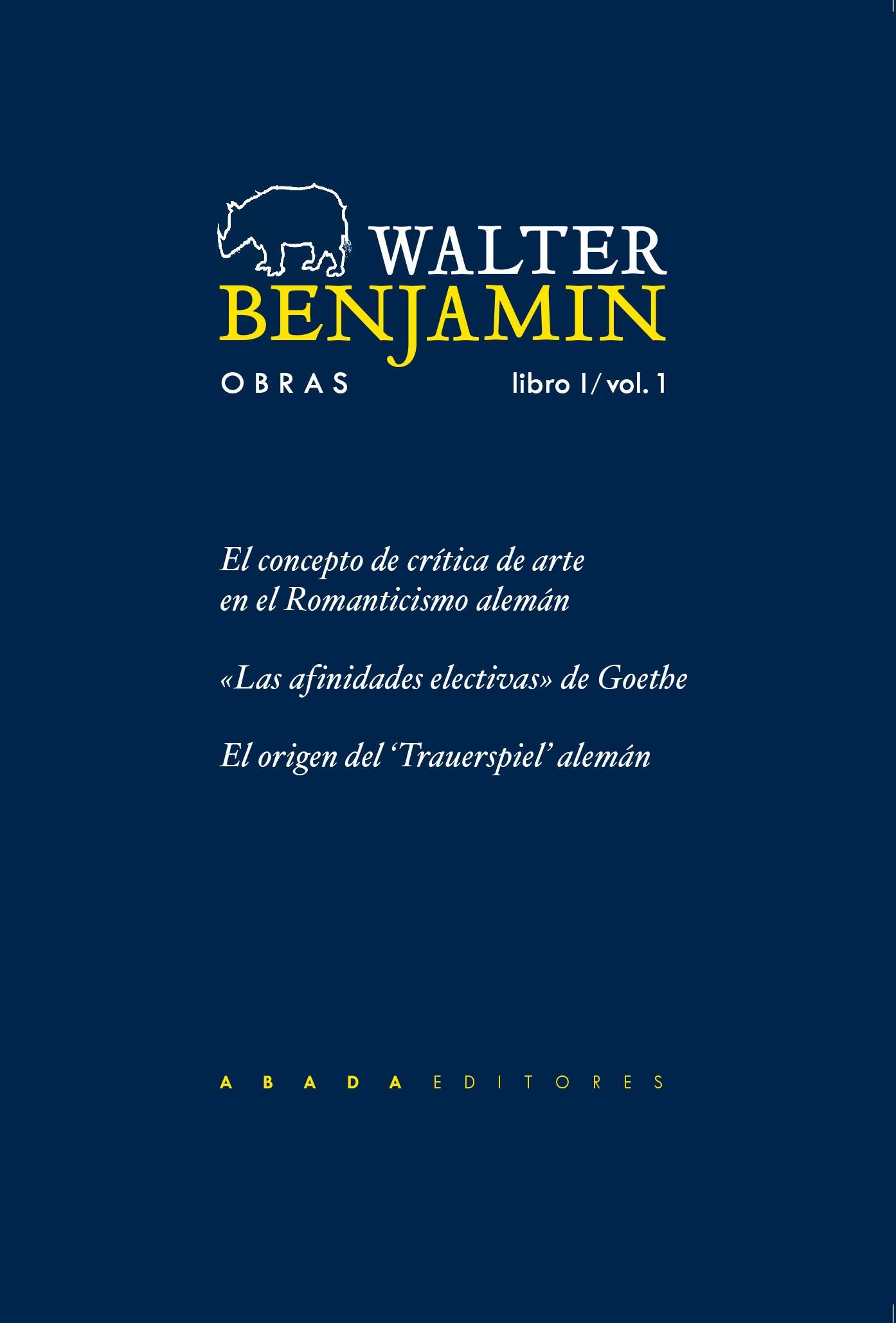 WALTER BENJAMIN. OBRAS LIBRO 1 Tomo 1.  9788496258594