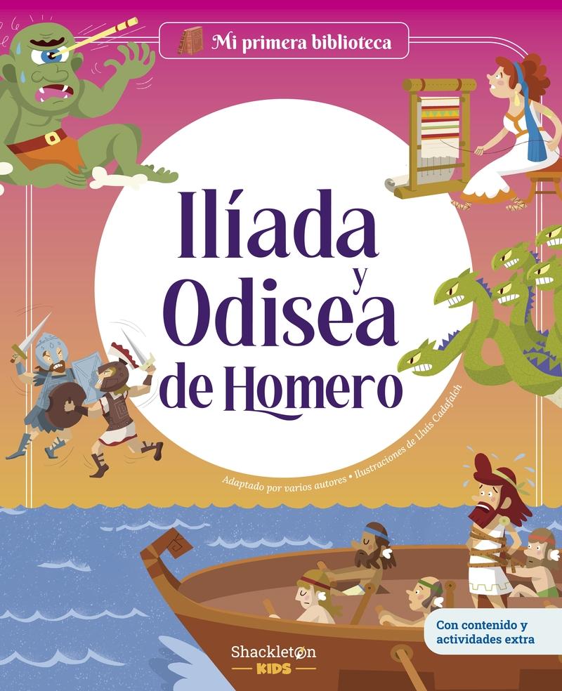 Ilíada y Odisea de Homero "Libro infantil con juegos y actividades extra   Los grandes clásicos de"
